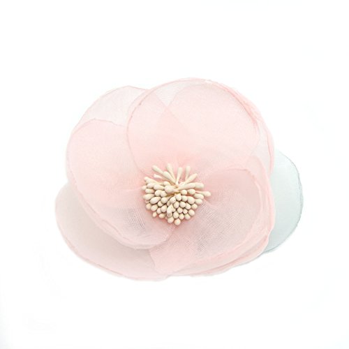 Meilliwish Neu Stil Elegant Seidenstoff Schön Blume Haargreifer Clip Haarnadel für Frauen Mädchen 1 Stück(A93)(Pink) von Meilliwish