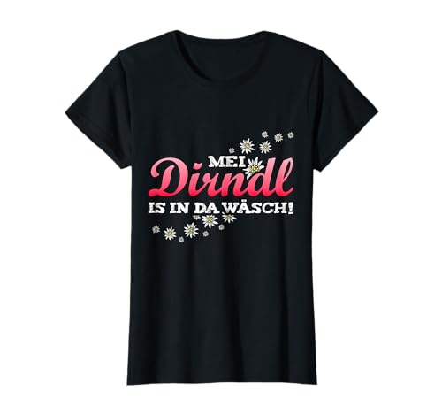 Mein Dirndl ist in der Wäsche Trachtenshirt Damen T-Shirt Mein Dirndl ist in der Wäsche Trachtenshirt Damen T-Shirt von Mein Dirndl ist in der Wäsche Trachtenshirts