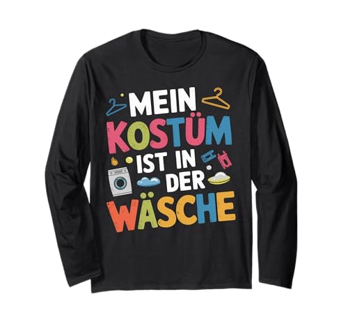 Mein Kostüm ist in der Wäsche karneval kostüm kinder jungen Langarmshirt von Mein Kostüm ist in der Wäsche karneval kostüm