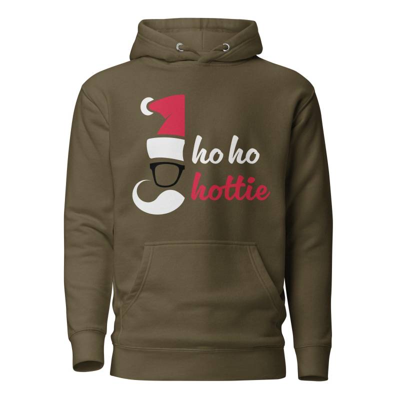 Christmas Hoodie "Hoho Hottie", Hoho Hottie X-Mas Sweater, Weihnachtspullover Mit Weihnachtsmotiv, Weihnachtsmann-Kaputzenpullover von MeinLieblingsteilDE