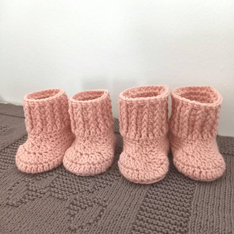 Babyschuhe - Handgemachte Baby Schuhe Aus Wolle Neugeborene 0-6 Monate Geschenk von MeinMaschenparadies