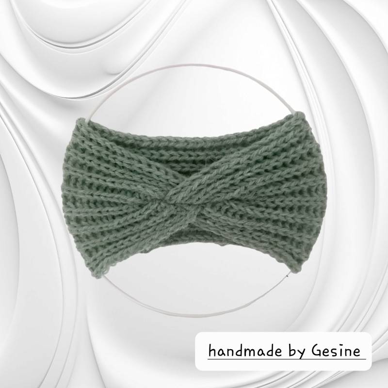 stirnband Handgestrickt - Damen Breit | Warm Kuschelig Geschenkidee Handgemacht Soft Alpaka Wolle Accessoire Herbst Winter von MeinMaschenparadies