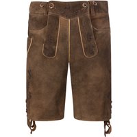 Meindl Aschheim Lederhose aus Ziegenleder, tonaler Stick von Meindl