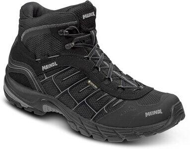 MEINDL Herren Trekkinghalbschuhe Quebec Mid GTX schwarz/silber - Gr. - 42 von Meindl