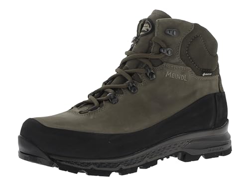Meindl Bergschuhe Lagos MFS wasserdichte und komfortable Herren Bergstiefel mit Nubukleber Obermaterial und griffiger Laufsohle | Backpackingschuhe Braun EU 41 von Meindl