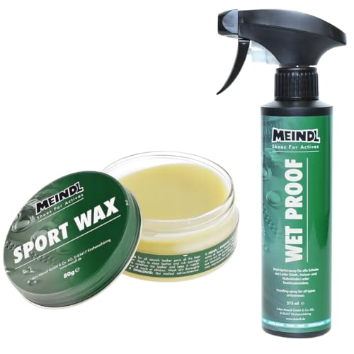 Meindl Doppelpack - Sportwax & Wet-Proof im Set | Lederpflege made in Germany von Meindl