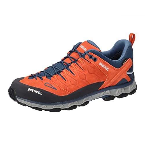 Meindl Herren Wanderschuhe Lite Trail GTX 3966 Leuchtorange/Jeans 42.5 (UK 8.5) von Meindl