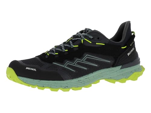 Meindl Jamaica GTX wasserdichte und stabile Herren Multifunktionsschuhe mit griffiger Laufsohle | Trekkingschuhe | Wanderhalbschuhe | Outdoorschuhe Schwarz/Lime EU 45 von Meindl