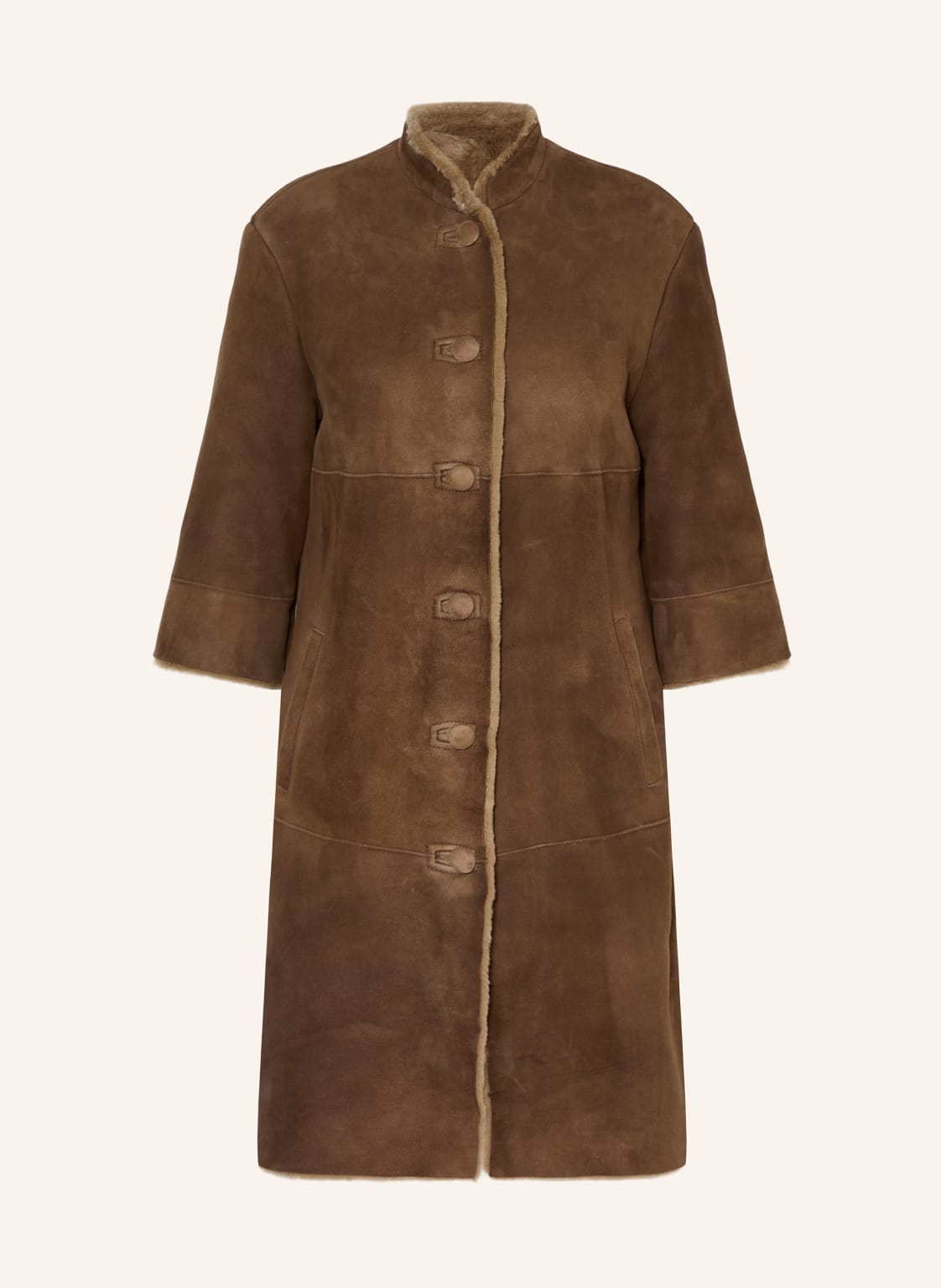 Meindl Ledermantel Seymore Mit 3/4-Arm braun von Meindl