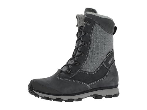 Meindl Samnaun Lady GTX warme und wasserdichte Winterstiefel Damen mit griffiger Gummisohle und Wildleder Obermaterial | Schneestiefel | Winterschuhe Grau EU 41,5 von Meindl