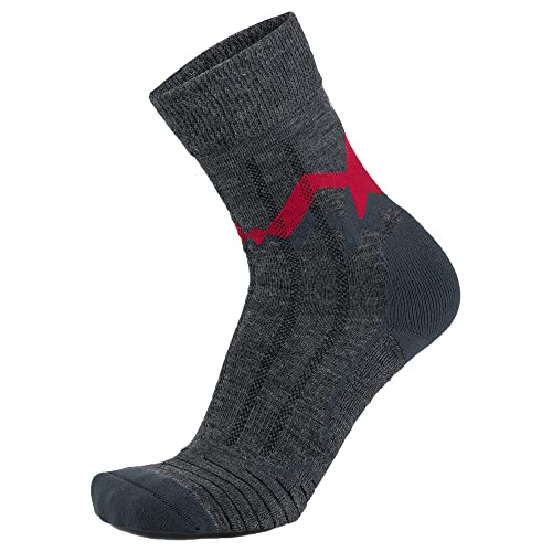 Meindl Unisex X Socken, Anthrazit/Rot, 15-16 (23er Pack) von Meindl