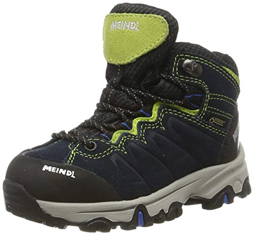 Meindl Wanderschuh Minnesota Junior GTX, Unisex-Kinder Trekking- & Wanderstiefel, Grau (lemon/grau 022), 37 EU (4 UK) von Meindl