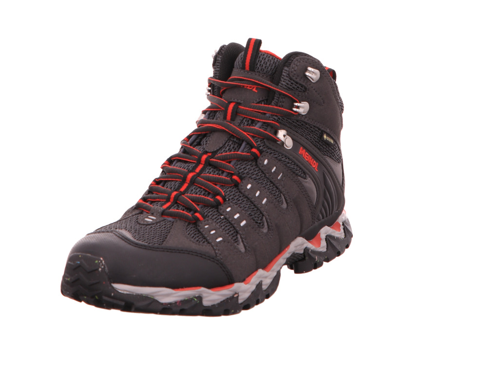 male Stiefeletten bunt Respond Mid II GTX Graphit/rot 46,5 von Meindl