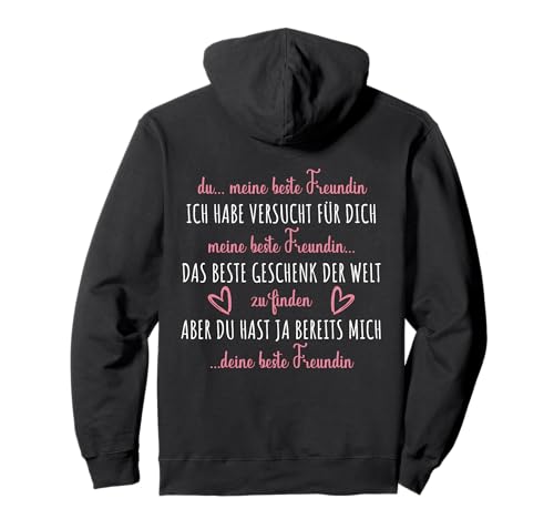 Partneroutfit für 2 Beste Freundin Mädchen | Lustig Geschenk Pullover Hoodie von Meine Beste Freundin ich hab das beste Geschenk