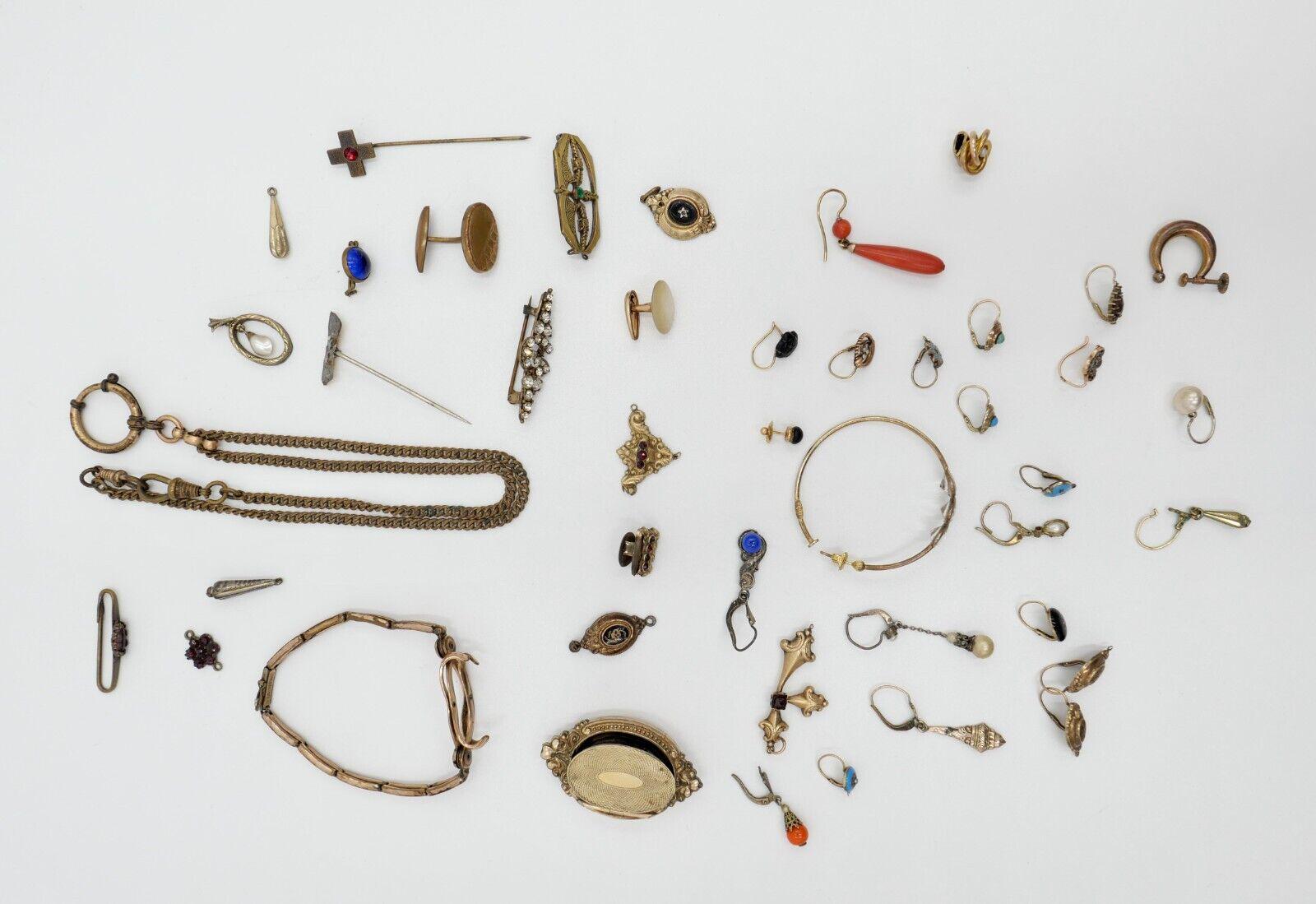 Konvolut Alter Antiker Schmuck 333 Gold Amdbl Vergoldet Schaumgold 73, 9 Gramm Konvolut Alter Antiker Schmuck 333 Gold Amdbl Vergoldet Schaumgold 73, 9 Gramm von MeineSachenWaren