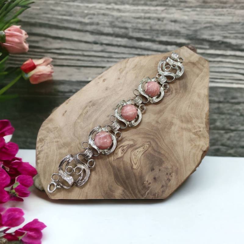 Armband 19cm Lang 26, 2mm Breit 835Er Silber Damen Damenarmband Armkette Art Deco Silberarmband von MeineSchmuckliebe