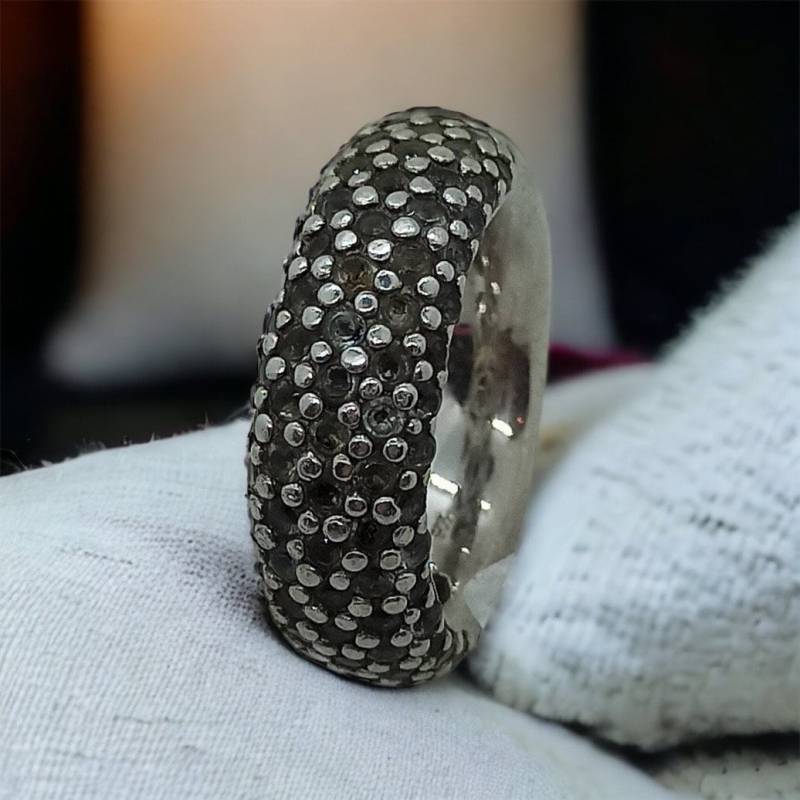 Damenring 16, 6 Mm Gr. 52 Silber 925Er Edelstein Besetzt Vintage Retro Ring Damen Silberring von MeineSchmuckliebe