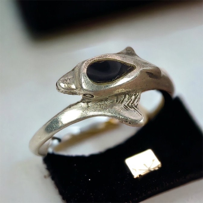 Delfin Ring 18, 1 Mm Gr. 57 Silberring 925Er Silber Damenring Aparter Vintage Retro Zeitlos Mädchen Damen von MeineSchmuckliebe