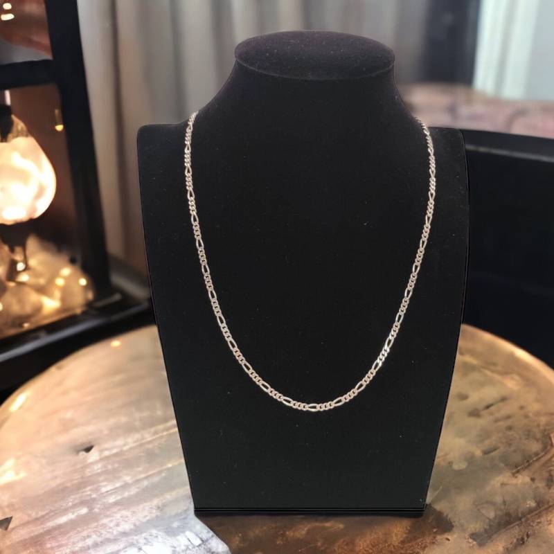 Figarokette 45, 5cm Silberkette 925Er Silber Vintage Figaro Kette Design Patina Damen Geschenkidee Herren Halskette von MeineSchmuckliebe