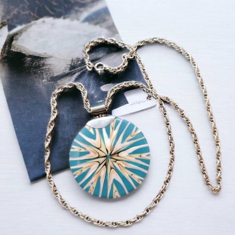 Kordelkette 70cm Vintage Design 835Er Silber Halskette 925Er Anhänger Retro Kette Damen Geschenk von MeineSchmuckliebe