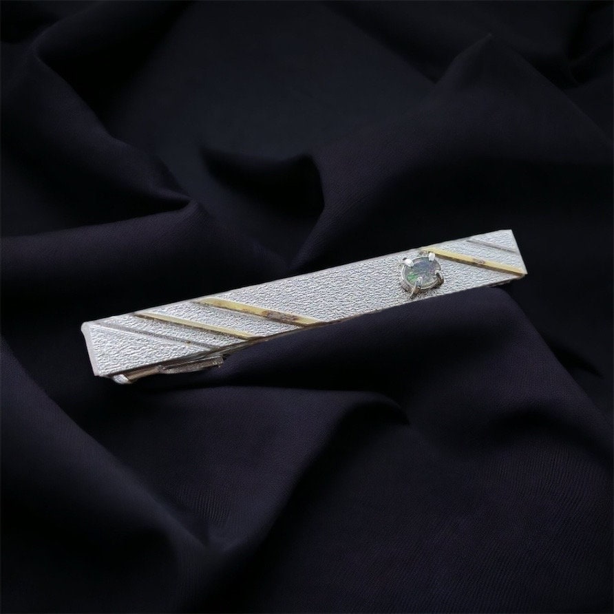 Krawattenklammer Tuchklammer Schalklammer Kleiderklammer Vintage Silber Design Geschenk von MeineSchmuckliebe