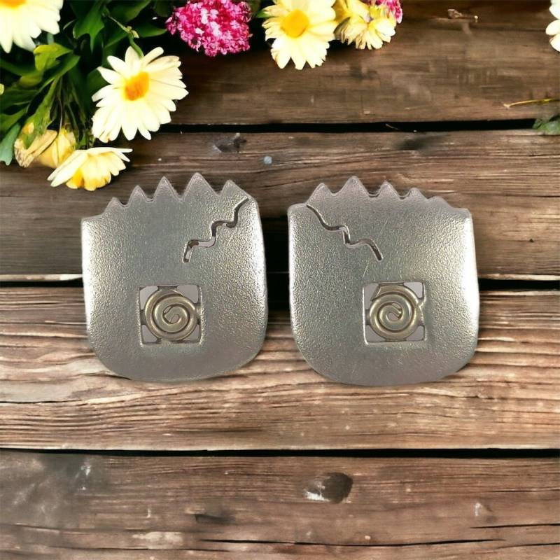 Ohrstecker 925Er Silber Matt Design Ohrringe Gemustert Vintage Ohr Stecker Damen Mädchen Retro Zeitlos von MeineSchmuckliebe