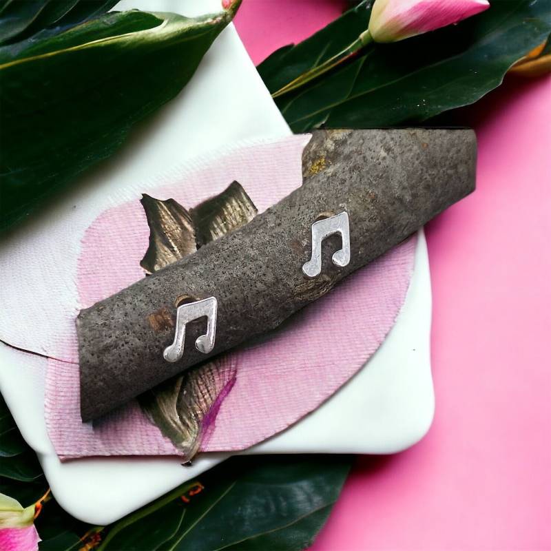 Ohrstecker 925Er Silber Noten Musik Ohrringe Vintage Accessoires Ohr Stecker von MeineSchmuckliebe