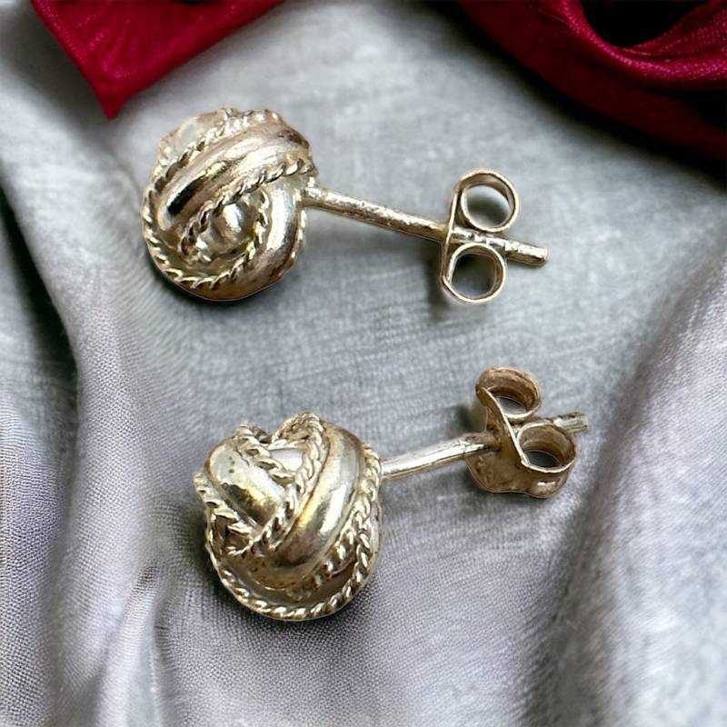 Ohrstecker Silber 925Er Ohrringe Ohr Stecker Ohrschmuck Damen Mädchen Vintage Retro von MeineSchmuckliebe