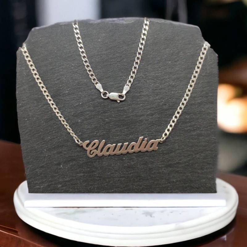 Panzerkette 50cm Lang Claudia Silberkette 925Er Silber Vintage Kette Design Patina Damen Geschenkidee Halskette Damenkette Retro von MeineSchmuckliebe