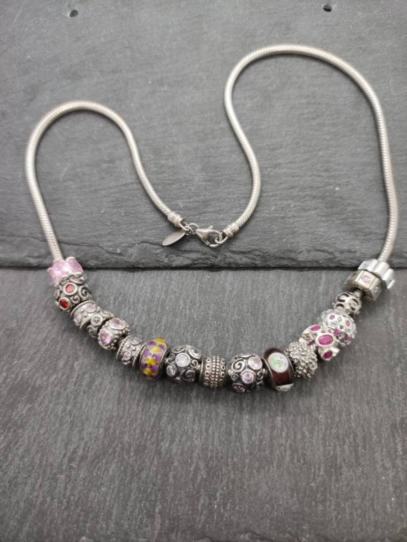 Prachtvolle Sammler Beads Charm Silberkette 925Er Schnäppchen 17 Charms Zirkonia Geschenk Damen 49cm Sim Stars Prachtvolle Sammler Beads Charm Silberkette 925Er Schnäppchen 17 Charms Zirkonia Geschenk Damen 49cm Sim Stars von MeineSchmuckliebe