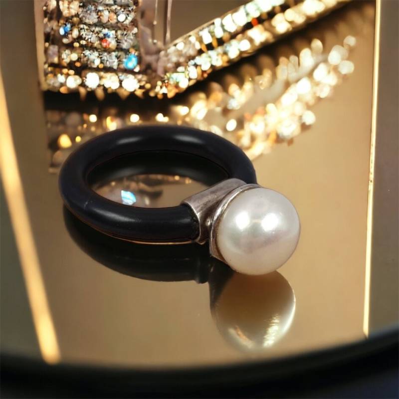 Ring 16, 2 Mm Gr. 51 Design 925Er Silber Vintage Retro Geschenk Everyday Silberring Damenring Damen Perle von MeineSchmuckliebe