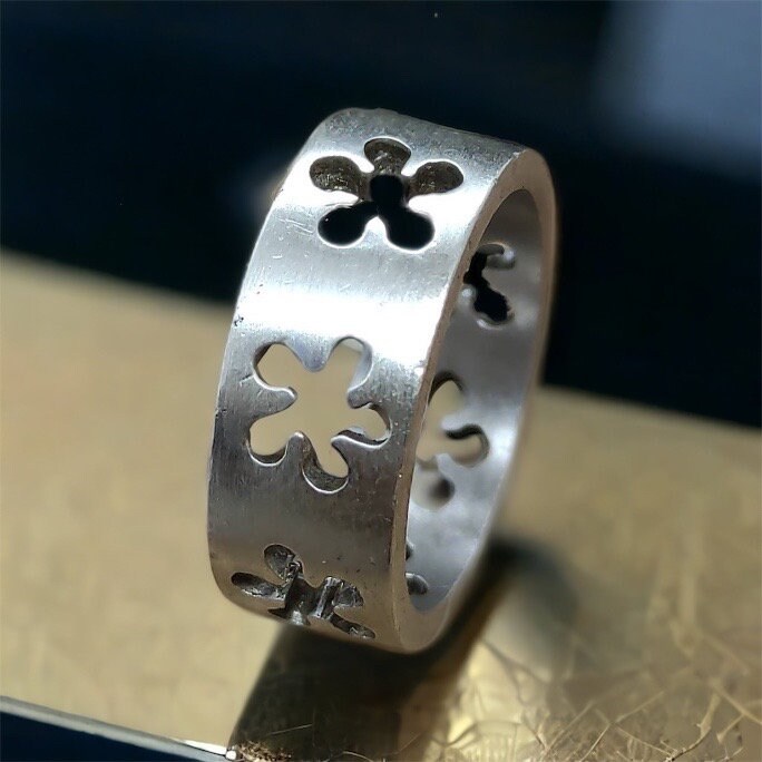 Ring 16, 2 Mm Gr. 51 Vintage Damenring 925Er Silber Silberring Blumen Everyday Ring Design Patina Geschenkidee Damen Schmuck von MeineSchmuckliebe