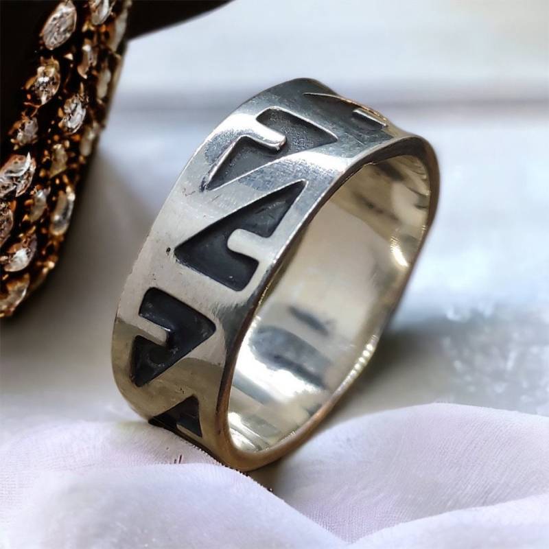 Ring 16, 9 Mm Gr. 53 Vintage 925Er Silber Patina Silberring Damen Damenring Herren Unisex von MeineSchmuckliebe