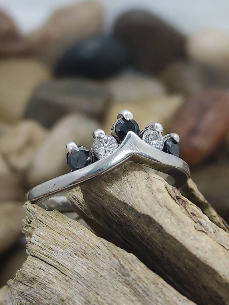 Ring 17, 2 Mm Gr. 54 Vintage 925Er Silber Damenring Silberring Mit Zirkonia Edelstein Patina Damen Geschenkidee von MeineSchmuckliebe