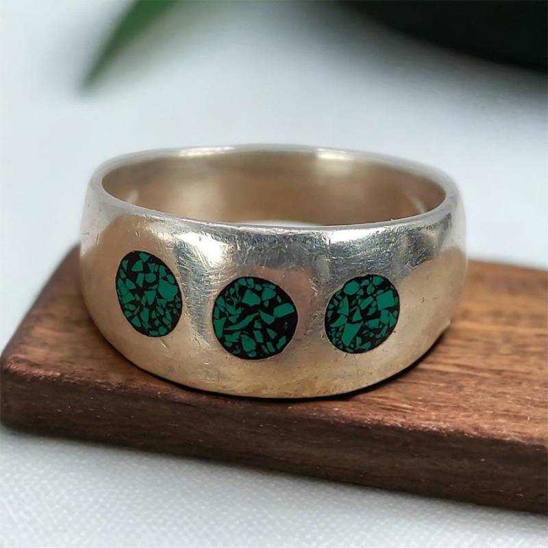 Ring 17, 8 Mm Gr. 56 Silberring Echt Silber Retro Zeitlos Everyday Damenring Damen Herren Muster Vintage von MeineSchmuckliebe