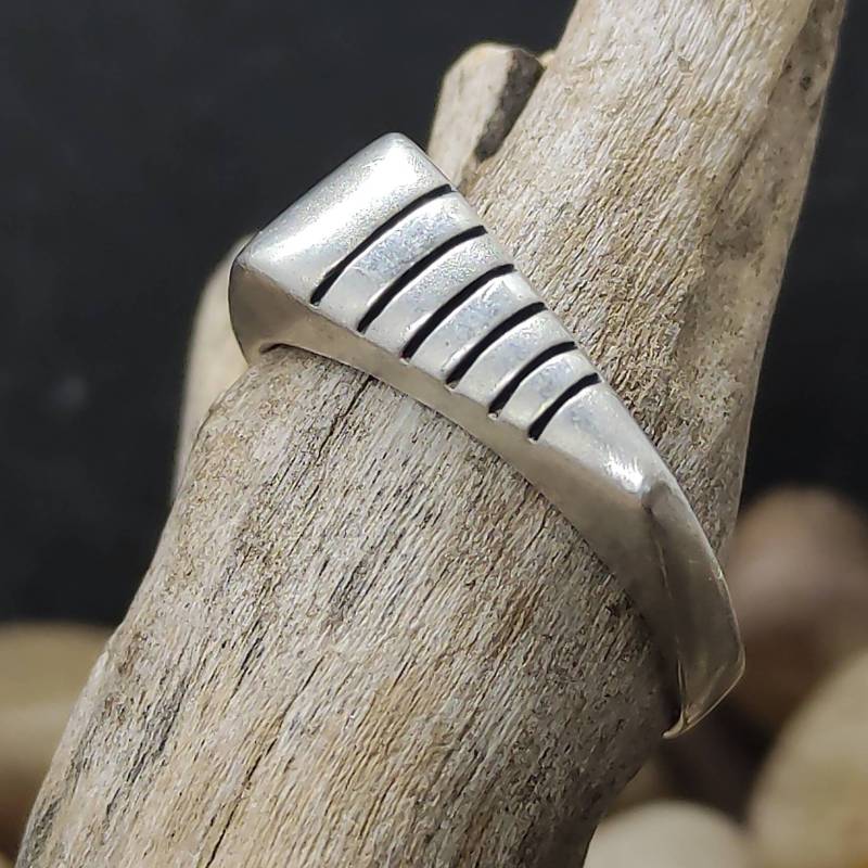 Ring 18, 1 Mm Gr. 57 Silberring 925Er Damenring Silber Vintage Damen Retro Muster von MeineSchmuckliebe