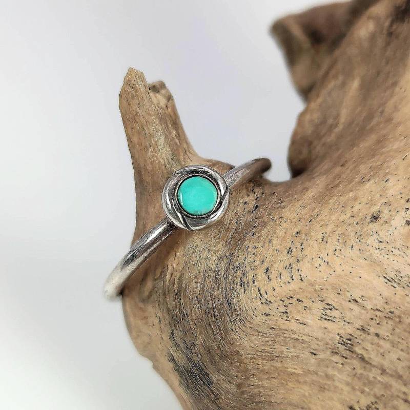 Ring 18, 1 Mm Gr. 57 Silberring 925Er Silber Damenring Vintage Edelstein Patina Retro Zeitlos von MeineSchmuckliebe