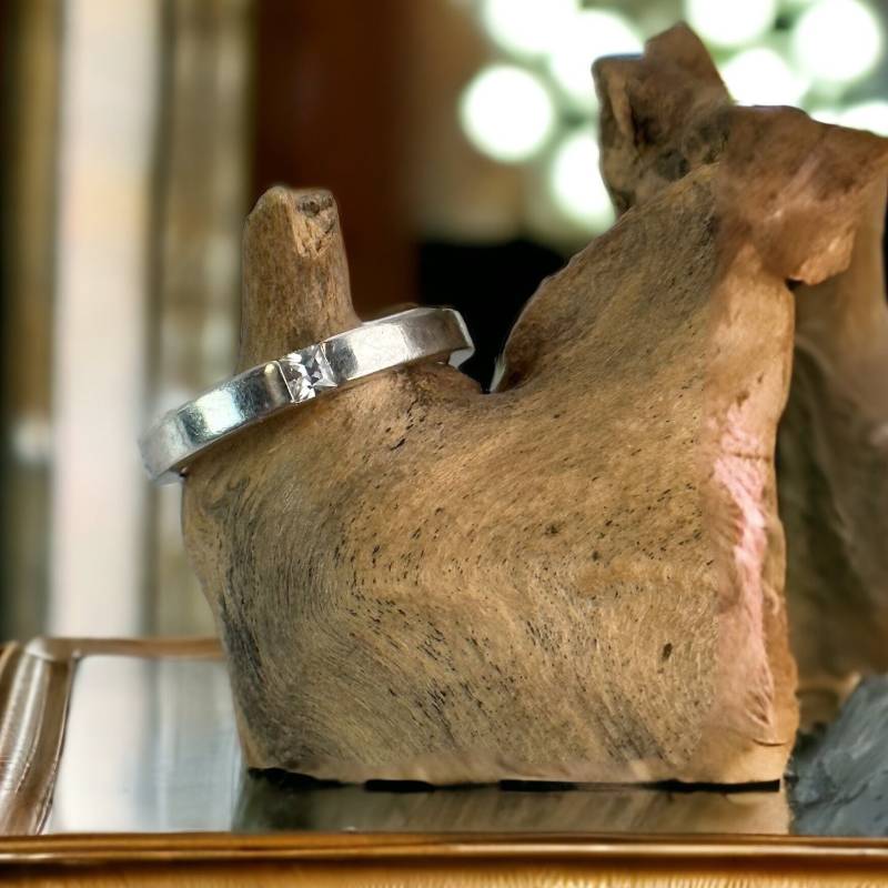 Ring 18, 1 Mm Gr. 57 Vintage 925Er Silber Damenring Silberring Design Patina Damen Geschenkidee Style Geschenk Zirkonia von MeineSchmuckliebe