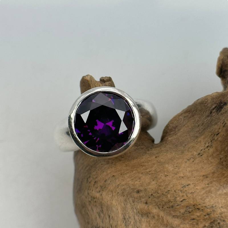 Ring 19, 1 Mm Gr. 60 Silber 925Er Mit Zirkonia Besetzt Vintage Damen Geschenk Silberring Damenring von MeineSchmuckliebe