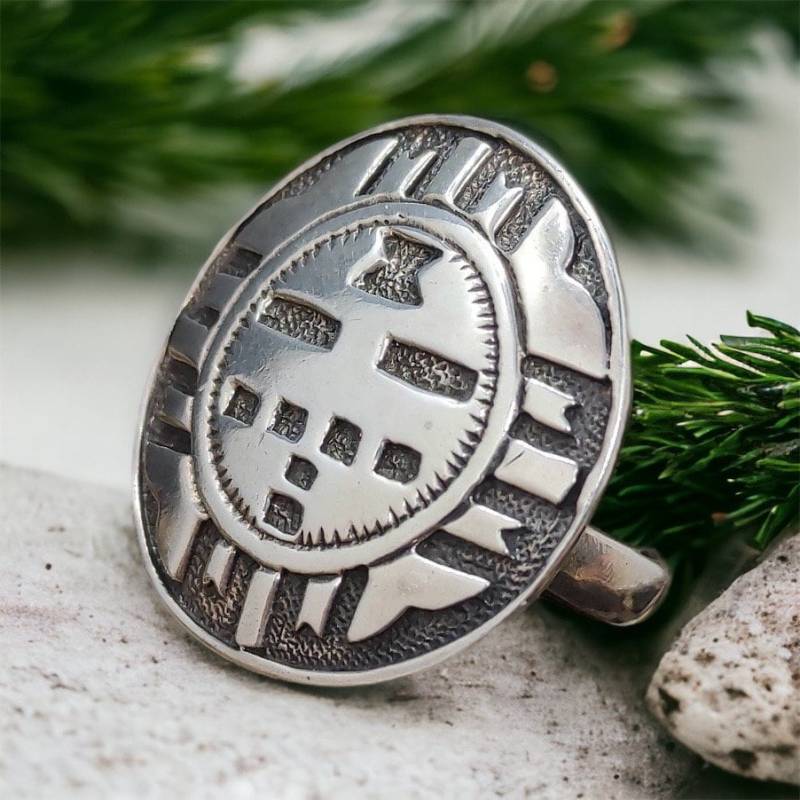 Ring 19, 4 Mm Gr. 61 Vintage 925Er Silber Patina Silberring Damen Damenring Herren Unisex von MeineSchmuckliebe