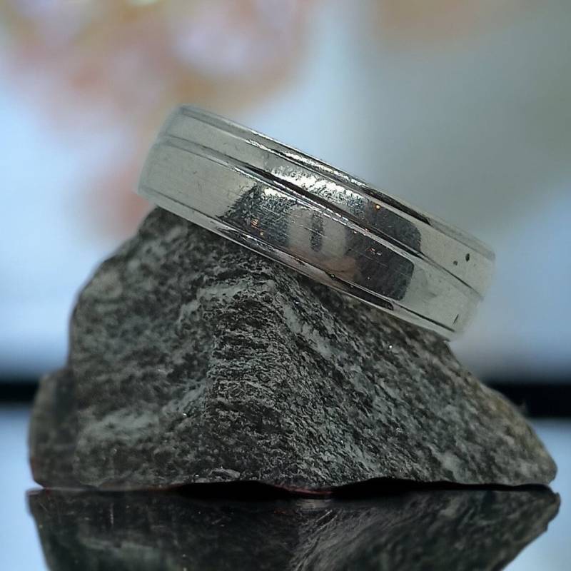 Ring 19, 7 Mm Gr. 62 Recycled Upcycling 925Er Silber Nachhaltiger Schmuck Silberring Ehering Vintage Damen Herren von MeineSchmuckliebe