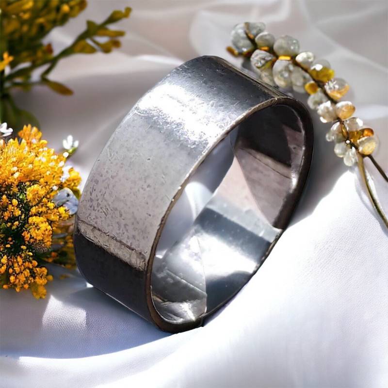 Ring 21, 4 Mm Gr. 67 Design 925Er Silber Vintage Retro Geschenk Mit Patina Damenring Mädchen Damen Herren Silberring Nr.2 von MeineSchmuckliebe