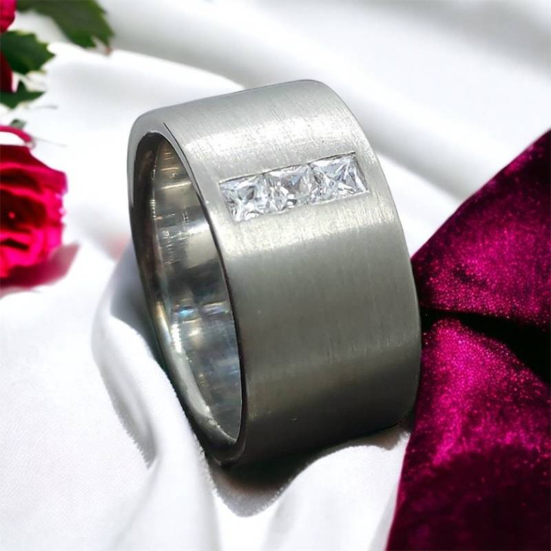 Ring S.oliver 16, 9 Mm Gr. 53 Mit 3 Zirkonia 925Er Silber Damenring Silberring Edelstein Geschenk Damen Vintage Strichmatt von MeineSchmuckliebe