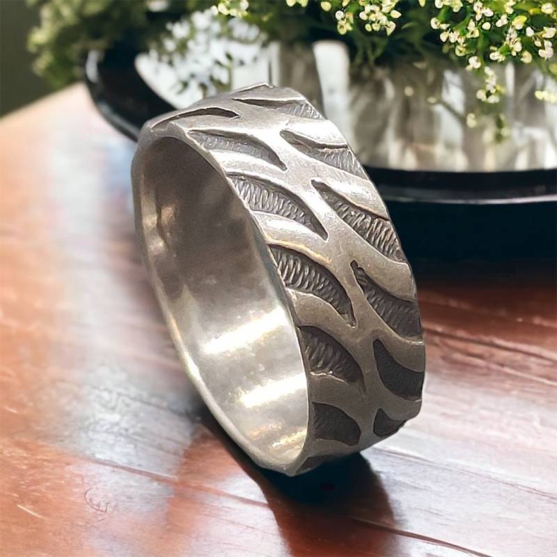 Ringe 18, 8 Mm Gr. 59 Vintage Silberring 925Er Silber Damen Herren Retro von MeineSchmuckliebe