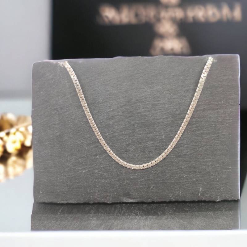 Silberkette 40cm 925Er Silber Vintage Kette Design Patina Damen Geschenkidee Halskette Damenkette von MeineSchmuckliebe