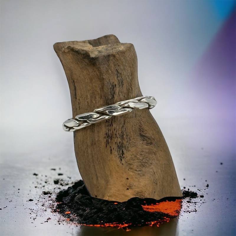 Silberring 18, 1 Mm Gr. 57 Damen Ring 925Er Silber Retro Zeitlos Unisex Damenring Herren Muster von MeineSchmuckliebe