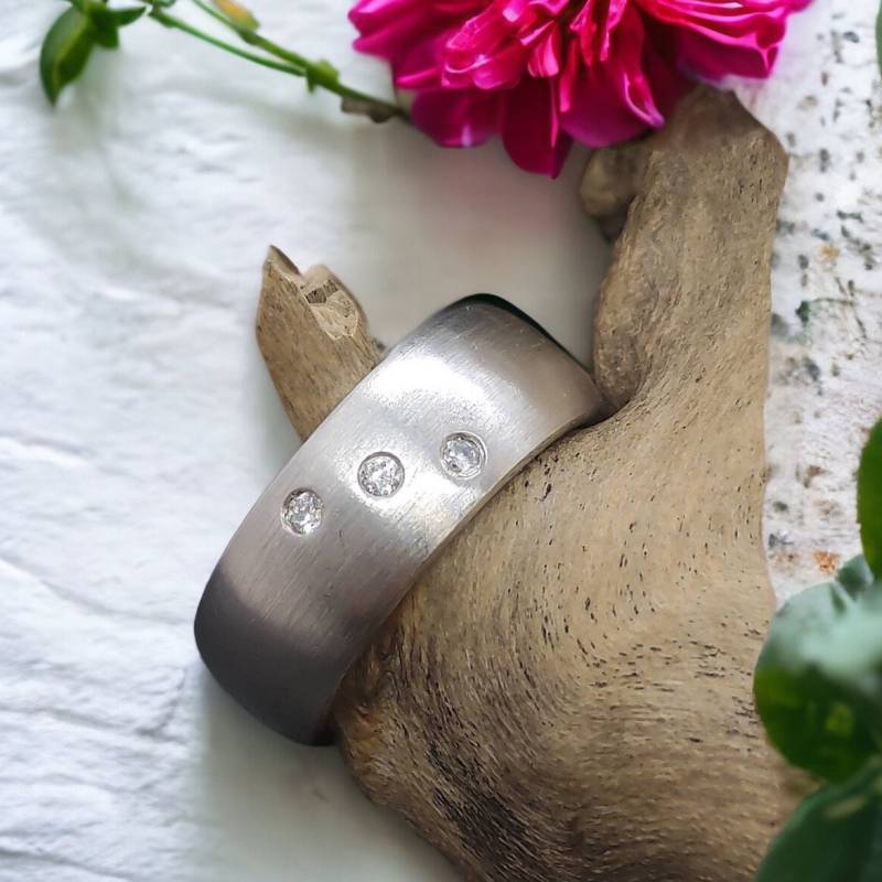 Silberring 19, 4 Mm Gr. 61 Damenring 925Er Silber Damen Ring Vintage Retro Zirkonia von MeineSchmuckliebe