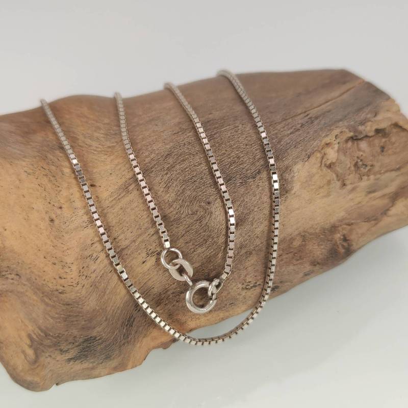 Venezianerkette 925Er Silber 42cm Kette Dezent Vintage Silberkette Alt Geschenk Halskette Damenkette Herrenkette von MeineSchmuckliebe
