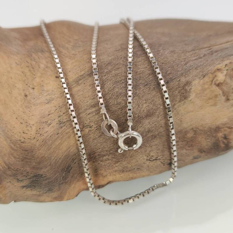 Venezianerkette 925Er Silber 42cm Kette Dezent Vintage Silberkette Retro Geschenk Halskette Damenkette von MeineSchmuckliebe