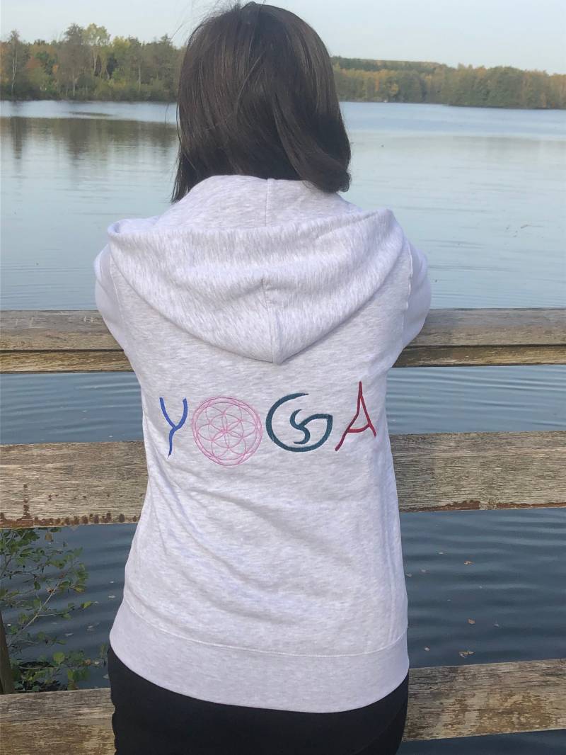 Handmade Sweatshirtjacke Yoga Handmade Sweatshirtjacke Yoga von MeinkleinerYogaladen